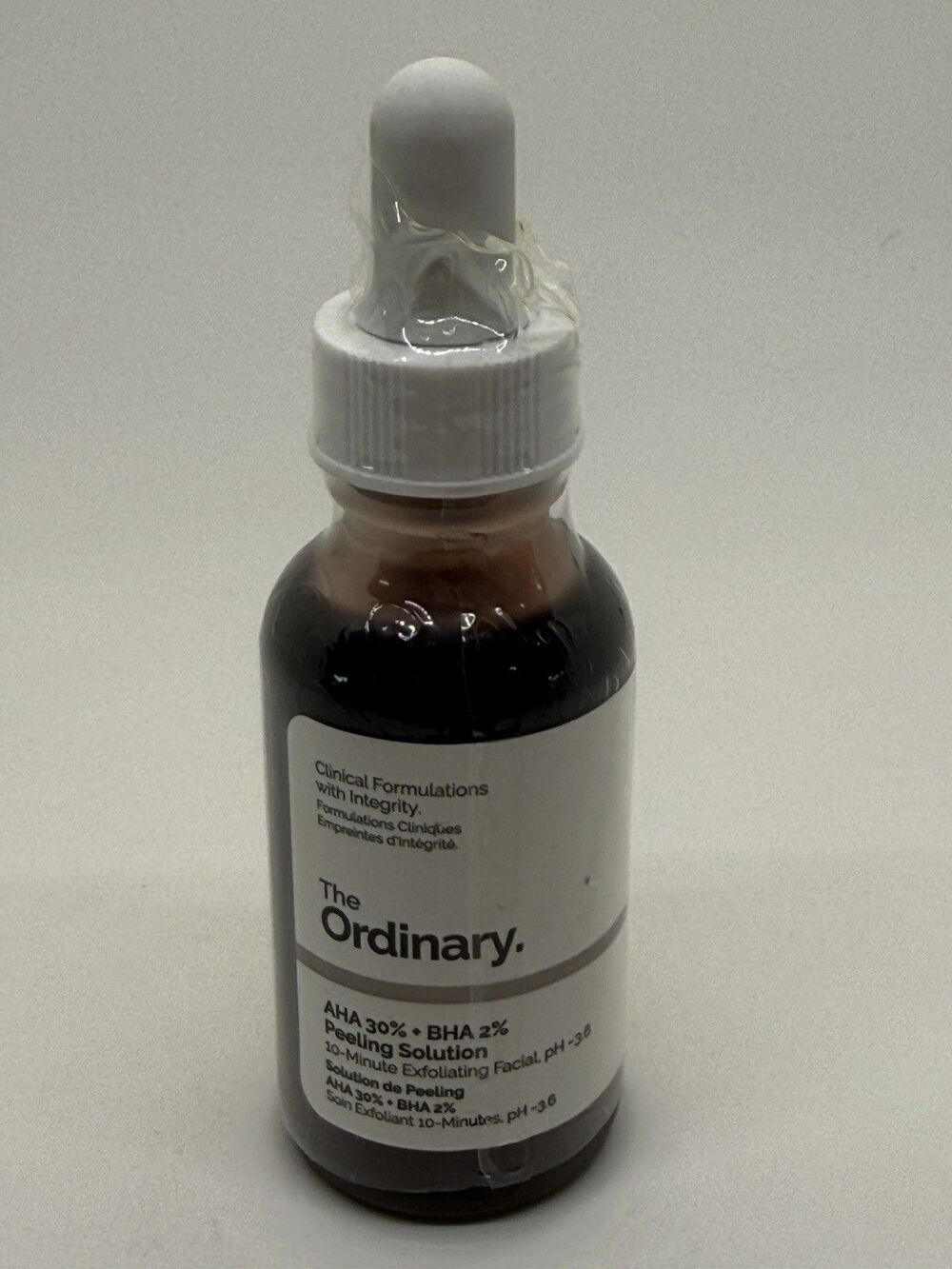The Ordinary Peeling Solution AHA 30% BHA 2% 10 Minute Exfoliating Skin Care 1oz